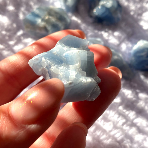 Blue Calcite Raw Chunk - Small (Intuitively Chosen) - Jayde Aura