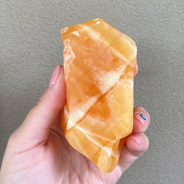 Orange Calcite Raw Chunk 335g - Jayde Aura